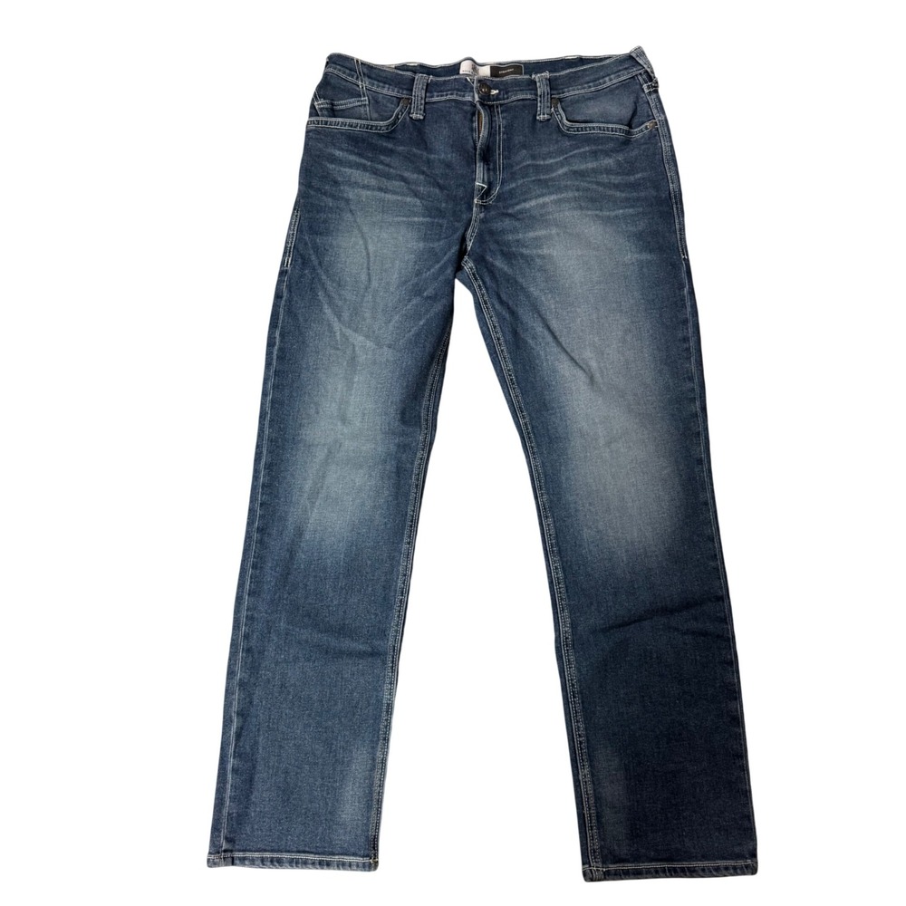 Rock & Republic Mens Straight Leg Jeans Blue Medium Wash 38x34